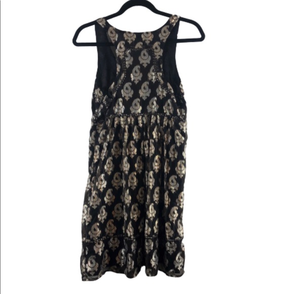 Free people dress gold silver and brown multicolor - Picture 2 of 8